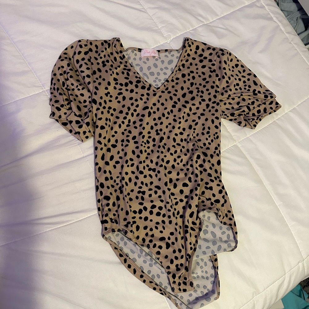 Pink lily bodysuit